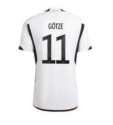 Tyskland Mario Gotze #11 Replika Hjemmebanetrøje VM 2022 Kortærmet